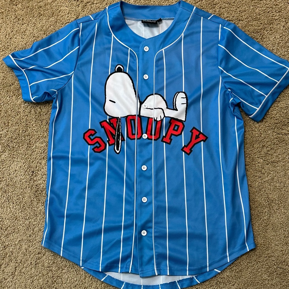 Peanuts Snoopy Jersey Adult Medium Excellent Used Condition